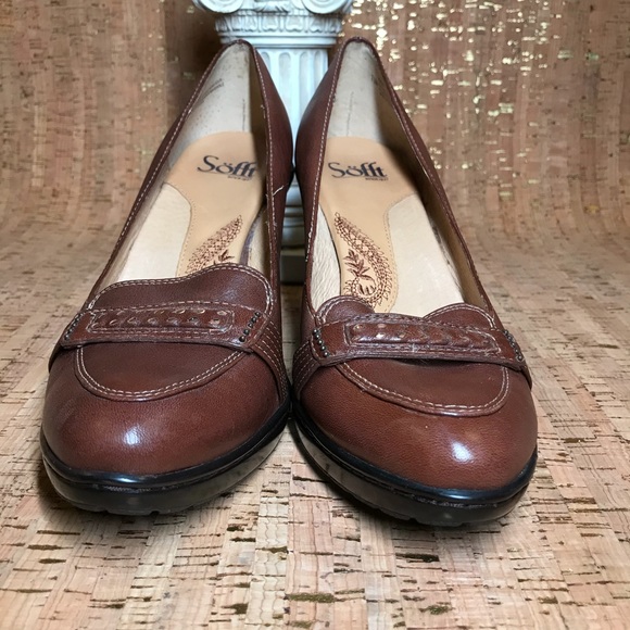 Söft  Stilettos Shoes Brown Leather - Picture 5 of 7